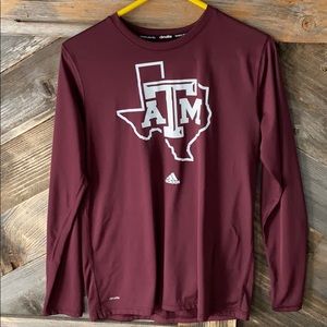 Adidas Texas A&M dry-fit shirt